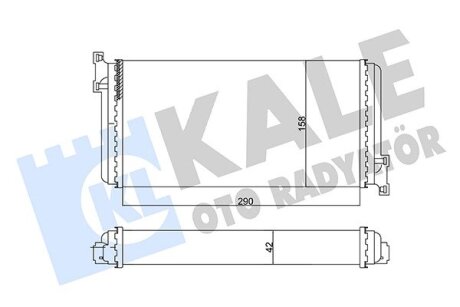 Радиатор отопителя MB C-Class Kale oto radyator 346790