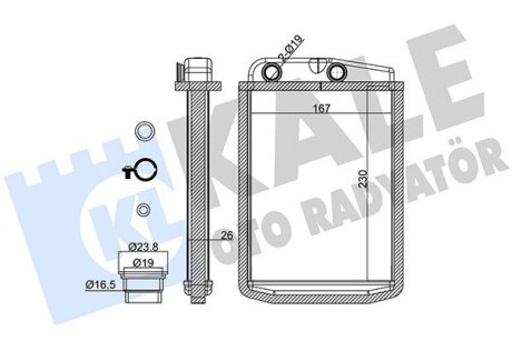 Радиатор отопителя Citroen Jumper - Fiat Ducato - Peugeot Boxer Heater Kale oto radyator 346845