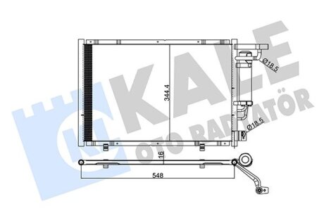 Радиатор кондиционера Ford B-Max, Fiesta VI, Ka+, Transit Courier Kale oto radyator 347320