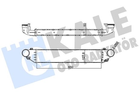 KALE Интеркулер W203 2.0/2.7CDI Kale oto radyator 347500