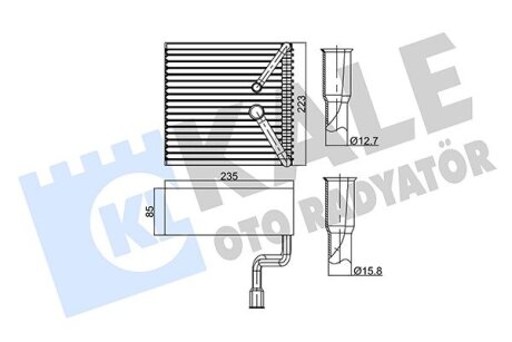 KALE FORD Испаритель Mondeo I,II,III 93- Kale oto radyator 350010