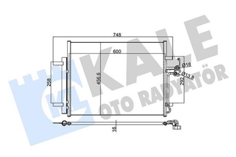 Радиатор кондиционера Ford Mondeo IV Kale oto radyator 350590