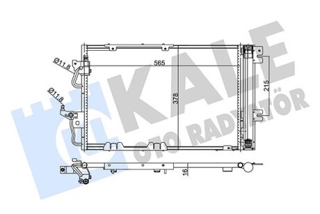 Радиатор кондиционера Opel Astra H, Astra H Gtc, Zafira B Kale oto radyator 350650