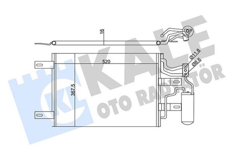 Радіатор кондиціонера Opel Meriva - Vauxhall Meriva Mk I Condenser Kale oto radyator 350655