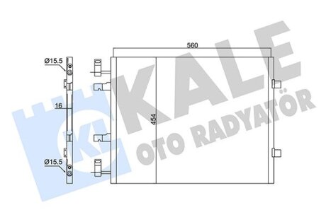 Радіатор кондиціонера Nissan Primestar - Opel Vivaro - Renault Trafic Ii - Vauxhall Vivaro Condenser Kale oto radyator 350670