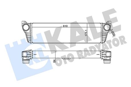 KALE DB Интеркулер Vito 2.2CDI 10- Kale oto radyator 350905