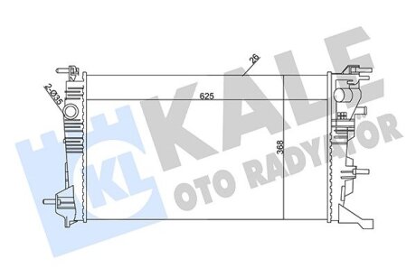 Радіатор охолодження Kale oto radyator 351030