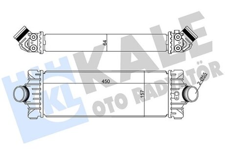 Интеркулер Ford Transit, Transit Custom Kale oto radyator 351285 (фото 1)