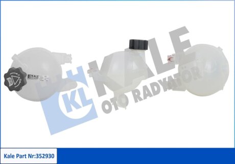 Бачок расширительный Citroen C-Elysee, C2, C3 I, C4, Ds3, Jumpy, Spacetourer - Peugeot 207 Kale oto radyator 352930