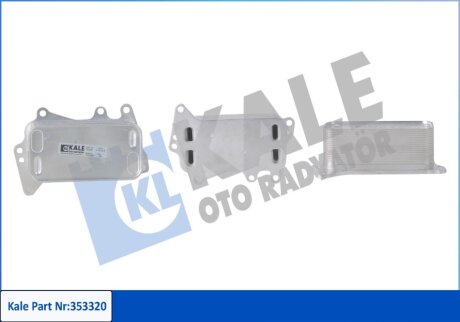 KALE BMW Масляный радиатор 3 F30,4,5 F10,7 F01,X3 F25,X4,X5 F15,X6 F16 3.0d Kale oto radyator 353320