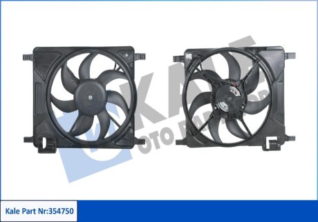 KALE CHEVROLET Вентилятор радиатора Spark 1.0/1.2 10- Kale oto radyator 354750