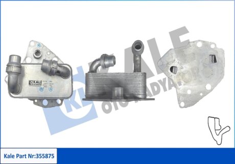 Радіатор масляний Fiat Doblo (09-), Ducato (06-)/Olel Astra J (09-), Insignia A (08-) 2.0CDTi Kale oto radyator 355875