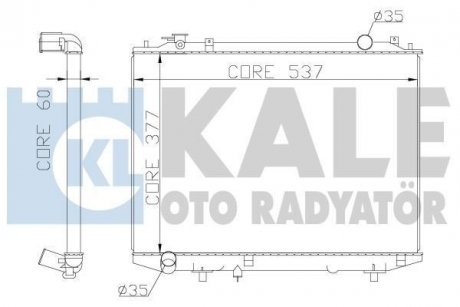 Радиатор охлаждения Ford Ranger - Mazda B-Serie, Bt-50 Radiator Kale oto radyator 356200