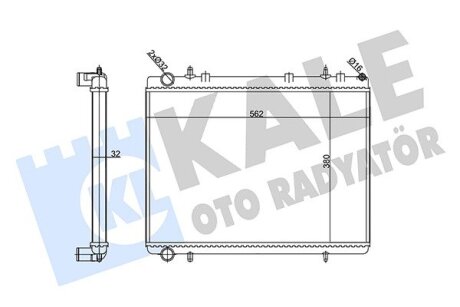 Радиатор охлаждения Citroen C4/Peugeot 307 Kale oto radyator 356915