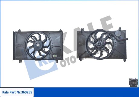 Вентилятор охолодження радіатора з кожухом Hyundai Accent III Kale oto radyator 360255