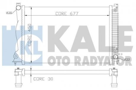 Радіатор охолодження Citroen C1, Peugeot 107, Toyota Aygo Kale oto radyator 364600 (фото 1)