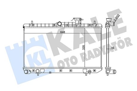 KALE HYUNDAI Радиатор охлаждения Accent II 1.3/1.5 00- Kale oto radyator 369000