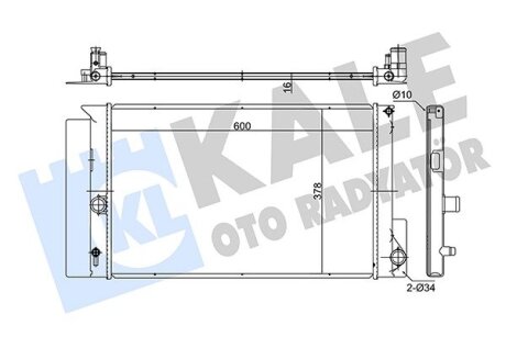 Радиатор охлаждения Toyota Auris, Avensis, Corolla, Verso Radiator Kale oto radyator 372000