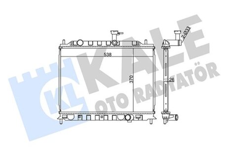 Радиатор охлаждения Kia Rio II Kale oto radyator 374300