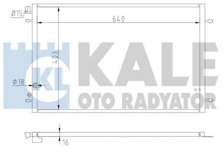 Радіатор кондиціонера Kale oto radyator 375300