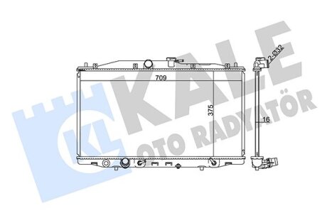 Радиатор охлаждения Honda Accord VII Kale oto radyator 384100