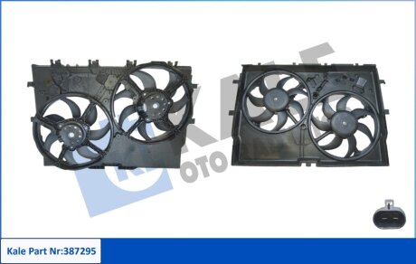 Вентилятор охлаждения радиатора (с диффузором) Citroen Jumper/Peugeot Boxer/Fiat Kale oto radyator 387295