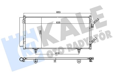 Радіатор кондиціонера Subaru Forester, Impreza, Xv Kale oto radyator 389500