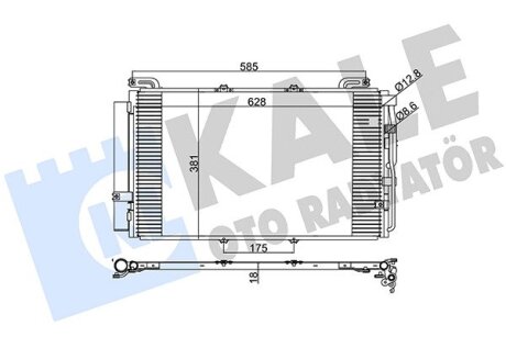 Радіатор кондиціонера Hyundai MatrIX (Fc) Kale oto radyator 391300