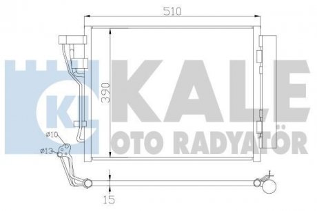 Радіатор кондиціонера Hyundai I30, Kia CeeD, CeeD Sw, Pro CeeD Kale oto radyator 391600 (фото 1)