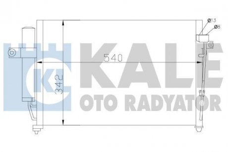 Радиатор кондиционера Hyundai Getz Kale oto radyator 391700 (фото 1)