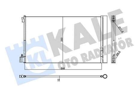 Радіатор кондиціонера Opel Insignia A/Chevrolet Malibu Kale oto radyator 473299