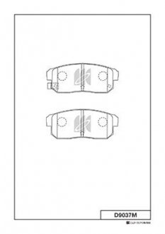 Колодки тормозные дисковые KASHIYAMA D9037M