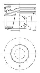 Поршень KOLBENSCHMIDT 41274600