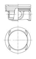 Поршень OPEL Astra J 09-18 KOLBENSCHMIDT 41784600 (фото 1)