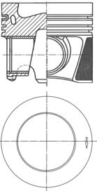 Поршень двигуна VW 81,26 T6 2.0 TDI 2.0 TDI 4motion KOLBENSCHMIDT 41862610