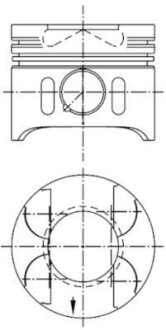 Поршень STD Mercedes Benz W204/211 OM646 03-> (88.01 mm) KOLBENSCHMIDT 41882600