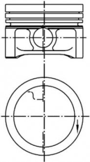 Поршень KOLBENSCHMIDT 99455610