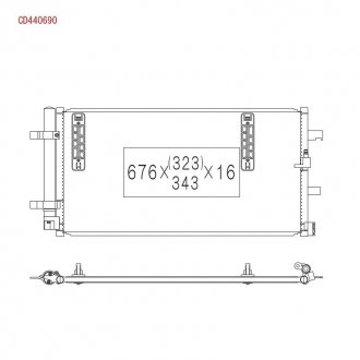 Радіатор кондиціонера KOYORAD CD440690