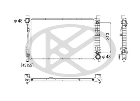 Радіатор системи охолодження KOYORAD PL412919R