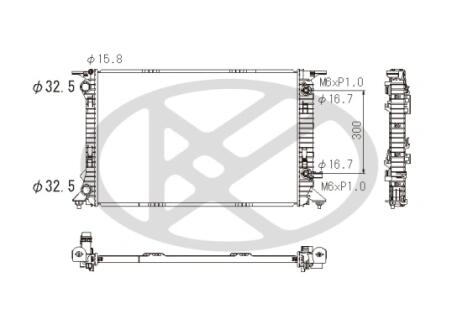 Фото 1 - радіатор системи охолодження KOYORAD PL442805 Радіатор системи охолодження KOYORAD PL442805 (фото 1)