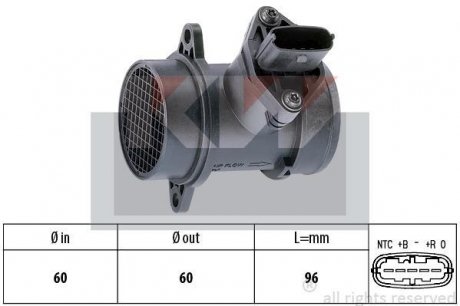 Расходомер воздуха Kw 491 158 (фото 1)