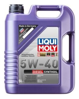 Олива моторна 5W-40 DIESEL SYNTHOIL 5L LIQUI MOLY 1341