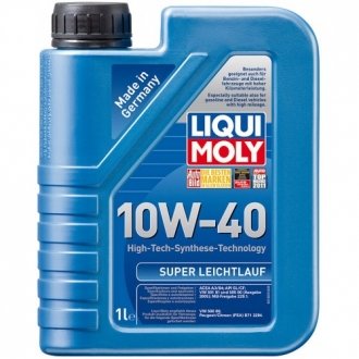 LM 1л SUPER LEICHTLAUF MOTOROIL 10W-40 Масло мотор.полус. LIQUI MOLY 1928