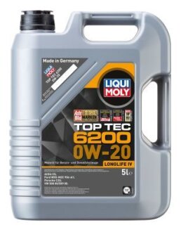 Олива моторна TopTec 6200 0W-20, 5л. LIQUI MOLY 20789