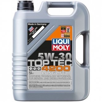 Олива моторна TopTec 4200 LongLife III 5W-30, 5л. LIQUI MOLY 7661