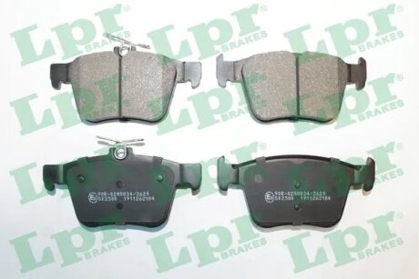 Колодки тормозные дисковые задние Audi A3 (13-20), Q3 (18-)/ Skoda Superb III/ V LPR 05P2104 (фото 1)