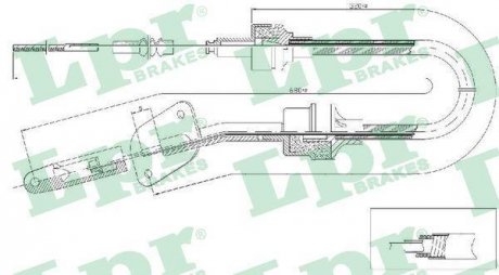 Трос зчеплення Fiat Fiorino 97- LPR C0064C