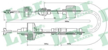 Трос сцепления LPR C0309C