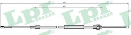 Трос ручного тормоза LPR C0998B