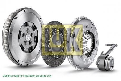Комплект сцепления vw tiguan 2,0 tdi 08- dmf LuK 600028100 (фото 1)